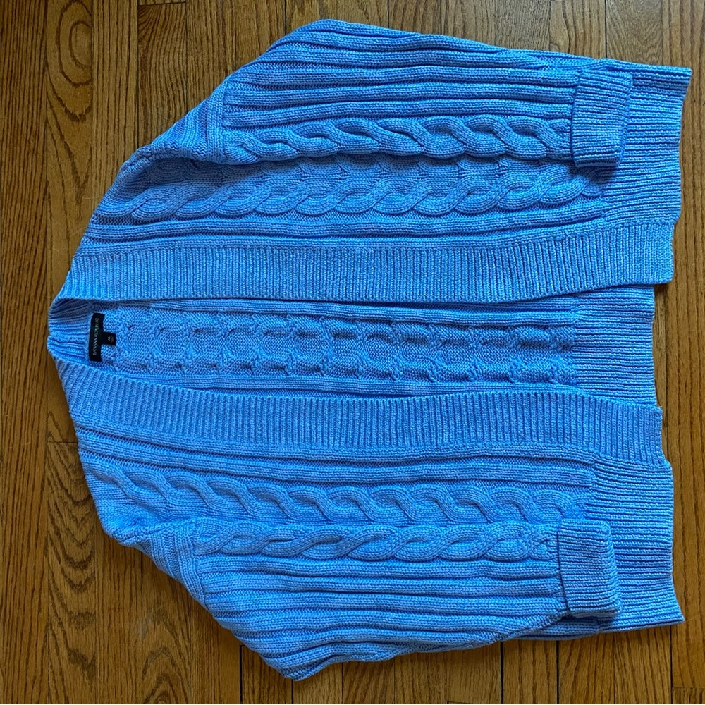 Banana Republic - cotton blend cardigan - light blue - size medium - never worn